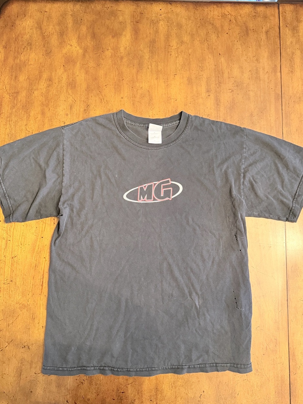 Vintage MG Logo T-Shirt - Faded Black - Size M